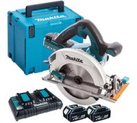 Makita DHS710ZJ 36V Circular Saw with 2 x 5.0Ah Battery Twin Port Charger & Case