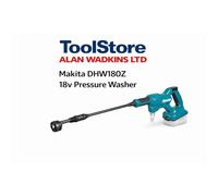 Makita DHW180Z 18V Cordless Pressure Washer - 24 Bar, Bare Portable Power Washer