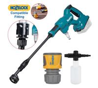 Makita Dhw180Z Lxt 18V Cordless Pressure Washer 5 In 1 + Bottle + Hozelock Adap