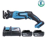 Makita DJR183 18V Li-ion Mini Reciprocating Saw + 2 x 6Ah Batteries & Charger