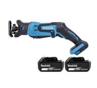 Makita Djr183Z 18V Lxt Cordless Compact 13mm Reciprocating Saw With 2 X 6Ah Batteries