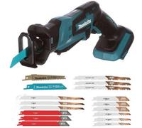 Makita Djr183Z 18V Reciprocating Recip Sabre Saw Multi Saw Bare + 17 Blades