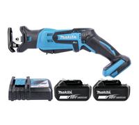 Makita Djr185Z 18V Lxt Cordless Mini Reciprocating Saw With 2 X 5Ah Batteries & Charger