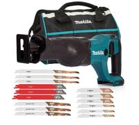 Makita DJR186Z 18v LXT Reciprocating Recip Sabre Saw Bare + Bag + 15 Blades