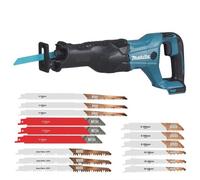 Makita Djr186Z 18V Lxt Reciprocating Recip Sabre Saw Bare Unit & 15 Blades
