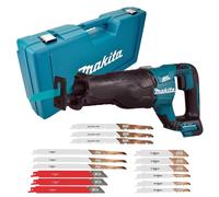 Makita DJR187Z 18v LXT Brushless Reciprocating Sabre Saw Bare Unit + Case Blades