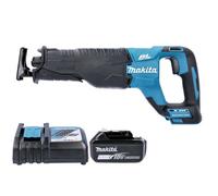 Makita Djr187Z Saw 18V Lxt Cordless Brushless 2-Speed 32mm Reciprocating Saw With 1 X 5Ah Battery & Charger