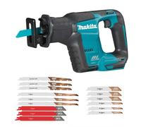 Makita DJR188Z 18v LXT Brushless Compact Reciprocating Saw Bare Tool + 15 Blades