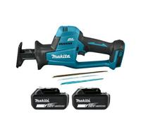 Makita Djr189Z 18V Lxt Cordless Brushless Reciprocating Saw With 2 X 3Ah Batteries