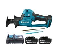 Makita Djr189Z 18V Lxt Cordless Brushless Reciprocating Saw With 2 X 5Ah Batteries & Charger