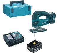 Makita DJV180 18v LXT Cordless Jigsaw 2 x 5ah Li-ion Battery Charger Case