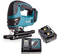 Makita DJV180Z 18V Cordless Li-ion Jigsaw + 2 x 5Ah BL1850 Batteries & Charger