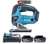 Makita DJV180Z 18V Cordless Li-ion Jigsaw + 2 x 6Ah BL1860 Batteries & Charger