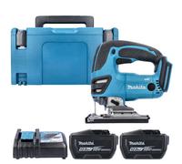 Makita Djv180Z 18V Lxt Cordless 26mm 340W Jigsaw With 2 X 12Ah Batteries Charger & Case