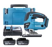 Makita Djv180Z 18V Lxt Cordless 26mm 340W Jigsaw With 2 X 3Ah Batteries, Charger & Case