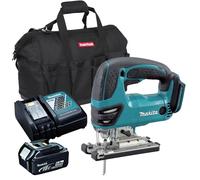 Makita DJV180Z 18V LXT Cordless Jigsaw with 1 x 5.0Ah Battery Charger & Tool Bag