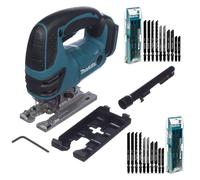 Makita DJV180Z 18v Top Handle Cordless Jigsaw LXT Lithium + 26 Blades + Dust Ext
