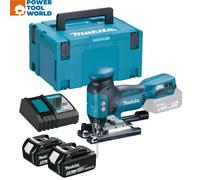 Makita DJV181RTJ 18v LXT Barrel Grip Brushless Jigsaw Inc 2x 5.0Ah Batts