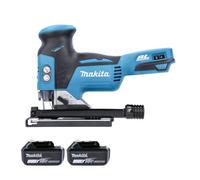 Makita Djv181Z 18V Lxt Cordless Brushless Barrel Handle 26mm 390W Jigsaw With 2 X 5Ah Batteries