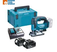 Makita DJV182RTJ 18v LXT Brushless Top Handle Jigsaw + Makpac Case + 2 x 5.0ah