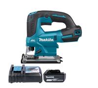 Makita Djv184Z 18V Lxt Cordless Brushless Top Handle 23mm 400W Jigsaw With 1 X 5Ah Battery & Charger