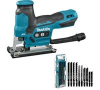 Makita Djv185Z 18V Lxt Brushless Barrel Handle Jigsaw + 10 Mixed Blades + Case