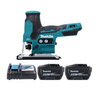 Makita Djv185Z 18V Lxt Cordless Brushless 23mm 400W Jigsaw With 2 X 12Ah Batteries & Charger