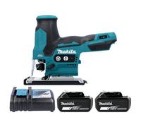 Makita Djv185Z 18V Lxt Cordless Brushless 23mm 400W Jigsaw With 2 X 5Ah Battery & Dc1Rc Charger