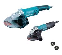 Makita DK0056Z 115 and 230mm Angle Grinder Set 110v