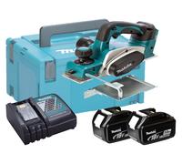 Makita DKP180RTJ 18v LXT Brushed Planer 82mm - 5.0Ah Pack
