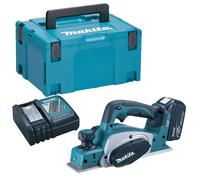 Makita DKP180Z 18V Cordless Planer 82mm with 1 x 5.0Ah Battery & Charger in Case
