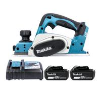 Makita Dkp180Z 18V Lxt Cordless 82mm Planer With 2 X 5Ah Batteries & Charger