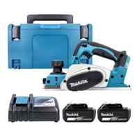 Makita Dkp180Z 18V Lxt Cordless 82mm Planer With 2 X 5Ah Batteries & Charger, Case