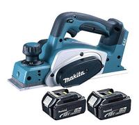 Makita DKP180Z 18V LXT Li-Ion Cordless Planer with 2 x 5.0Ah BL1850 Batteries