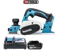 Makita DKP180Z LXT 18V Li-Ion Cordless 82mm Planer With 1 x 5ah Battery