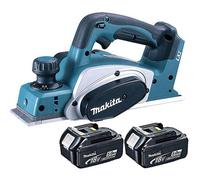 Makita DKP180Z LXT 18V Li-Ion Cordless Planer 82mm Body with 2 x 5.0Ah BL1850 Batteries