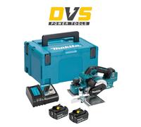Makita DKP181RFJ 18V LXT Brushless 82mm Cordless Planer - 2x 3Ah, Charger & Case