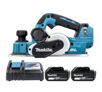 Makita Dkp181Z 18V Lxt Cordless Brushless 82mm Aws Planer With 2 X 3Ah Batteries & Charger
