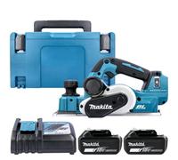 Makita Dkp181Z 18V Lxt Cordless Brushless 82mm Aws Planer With 2 X 3Ah Batteries, Charger & Case