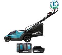 Makita DLM330 18V LXT 330mm Lawn Mower With 1 x 5Ah Battery & Twin Port Charger