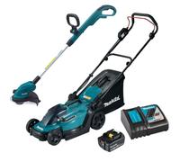 Makita DLM330RT 18v LXT Cordless Lawn Mower 33cm 1x5ah Battery DUR181Z Trimmer