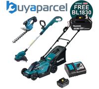 Makita DLM330RT 18v LXT Lawn Mower 33cm 1x5ah Battery DUR181Z Trimmer DUM111ZX