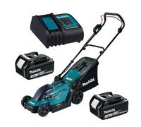 Makita Dlm330Sme 18V Lxt Cordless Lithium Battery Lawn Mower 33Cm +2X3Ah Battery