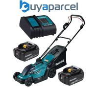 Makita DLM330SME 18v LXT Cordless Lithium Battery Lawn Mower 33cm +2x4ah Battery
