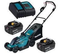 Makita Dlm330Sme 18V Lxt Cordless Lithium Battery Lawn Mower 33Cm +2X4Ah Battery