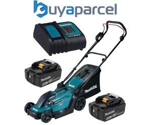 Makita DLM330SME 18v LXT Cordless Lithium Battery Lawn Mower 33cm +2x4ah Battery