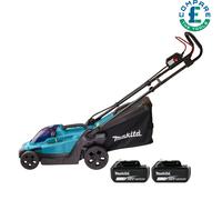 Makita DLM330Z 18V LXT Cordless 330mm Lawn Mower With 2 x 5.0Ah Batteries