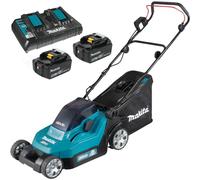 Makita Dlm382 18V / 36V Lxt Cordless Lithium Battery Lawn Mower 2 X 5.0Ah