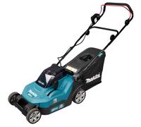 Makita DLM382PT2 Twin 18V (36V) Li-ion LXT 38cm Lawnmower with 2x 5.0Ah Batteries and Twin Port Charger