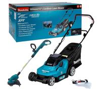 Makita DLM382Z 18v / 36v LXT Cordless Battery Lawn Mower + DUR181Z Grass Trimmer